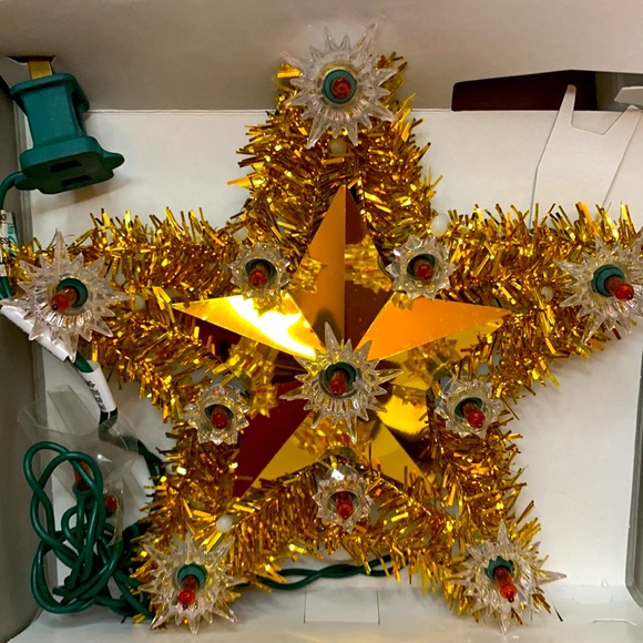Vintage Merry Brite 11 light 8” Tree Top Star - Picture 3 of 6